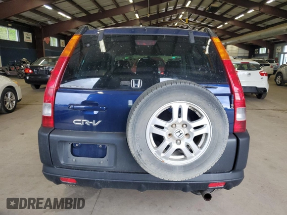 2002 Honda CR-V EX with VIN JHLRD78812C060968, listed as a Copart auction lot 57203365 with 170,202 mi miles and Salvage title. Bid and sale history available at DreamBid. Image 6.