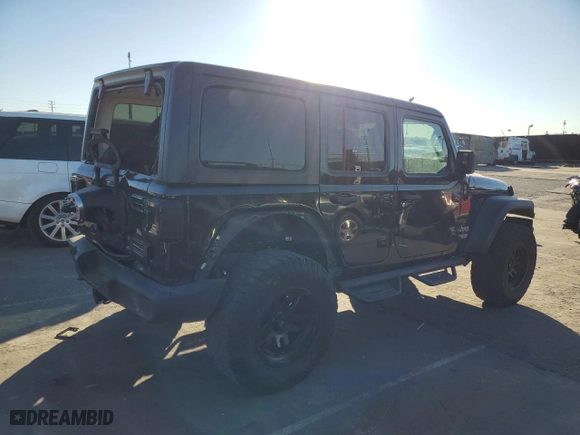 2018 Jeep Wrangler Unlimited Sport with VIN 1C4HJXDG6JW105088, listed as a Copart auction lot 89300745 with 80,928 mi miles and Salvage Title. Bid and sale history available at carsss.com. Image 3.