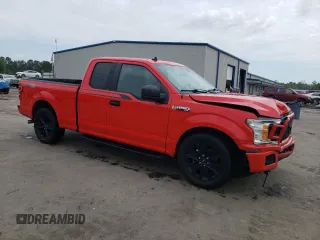 2020 Ford F-150 XL with VIN 1FTEX1CP5LFB98592, listed as a Copart auction lot 54707715 with 108,369 mi miles and Salvage title. Bid and sale history available at DreamBid. Image 4.