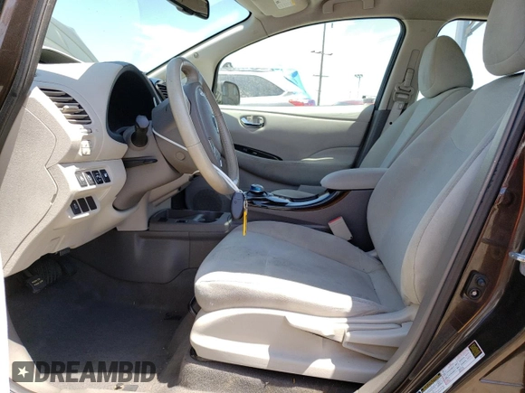2016 Nissan LEAF S with VIN 1N4BZ0CP0GC308050, listed as a Copart auction lot 61525983 with 78,199 mi miles. Bid and sale history available at carsss.com. Image 7.