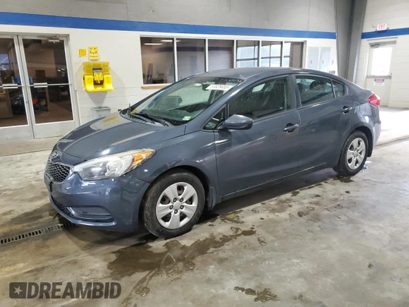 2016 Kia Forte LX with VIN KNAFK4A6XG5496451, listed as a Copart auction lot 51825655 with 200,440 mi miles and Clean Title. Bid and sale history available at carsss.com. Image 1.