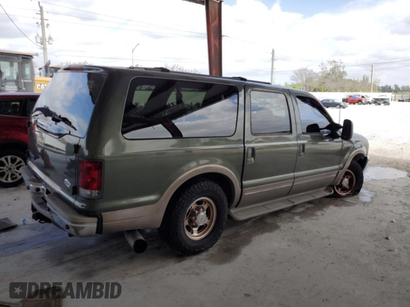 2003 Ford Excursion z VIN 1FMNU44FX3EA92379, wystawiony jako Copart lot #53122515 z przebiegiem 197 749 mil mil oraz Szkoda całkowita • Salvage title. Historia ofert i sprzedaży dostępna na DreamBid. Obrazek 3.