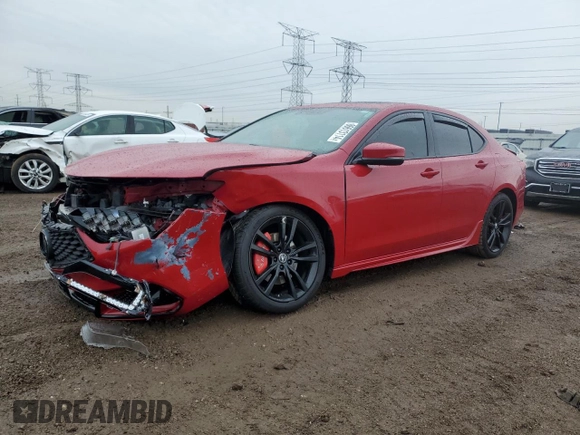 2018 Acura TLX w/A-SPEC Pkg with VIN 19UUB3F62JA004914, listed as a Copart auction lot 86613114 with 0 mi miles and Salvage Title. Bid and sale history available at carsss.com. Image 1.