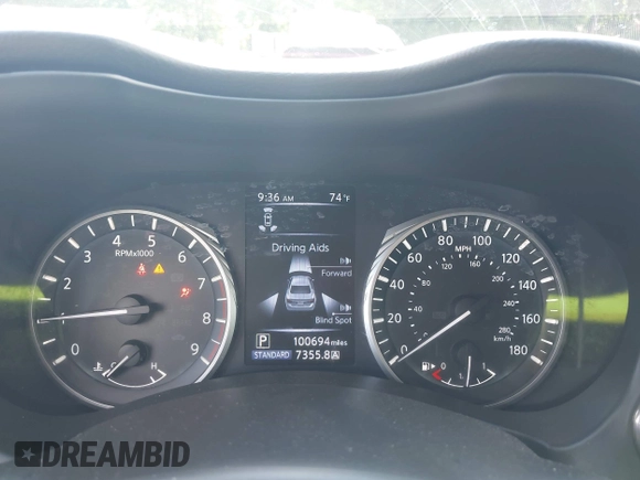 2018 Infiniti Q50 Red Sport 400 with VIN JN1FV7AP0JM461227, listed as a IAAI auction lot 42308384 with 100,694 mi miles and . Bid and sale history available at DreamBid. Image 7.