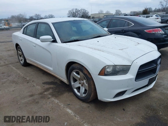 2013 Dodge Charger Police with VIN 2C3CDXAT8DH555397, listed as a IAAI auction lot 41487802 with 117,577 mi miles and . Bid and sale history available at DreamBid. Image 1.