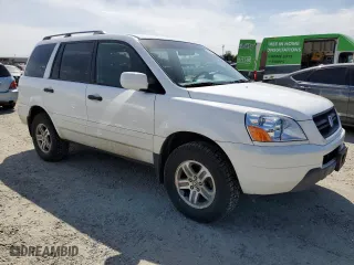 2004 Honda Pilot EX with VIN 2HKYF18504H569611, listed as a Copart auction lot 53247405 with 199,141 mi miles and Salvage Title. Bid and sale history available at carsss.com. Image 4.