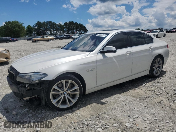 2014 BMW 5 Series 535i z VIN WBA5B1C5XED482728, wystawiony jako Copart lot #56638715 z przebiegiem 140 566 mil mil oraz Szkoda całkowita • Salvage title. Historia ofert i sprzedaży dostępna na DreamBid. Obrazek 1.
