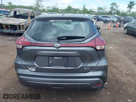 2023 Nissan Kicks SV with VIN 3N1CP5CV2PL488154, listed as a IAAI auction lot 42243416 with 36,535 mi miles and . Bid and sale history available at DreamBid. Image 16.