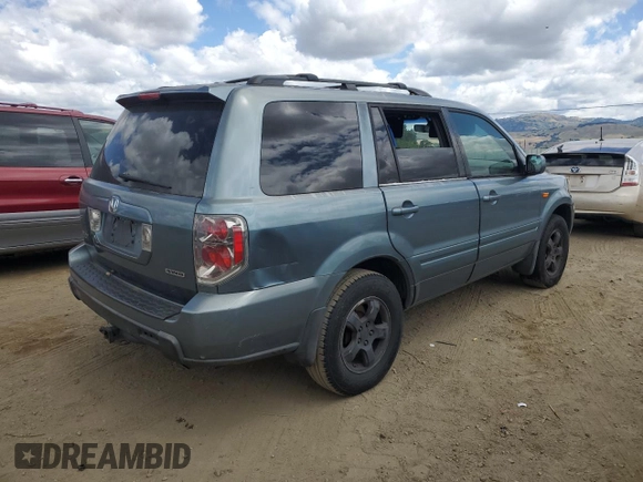 2007 Honda Pilot EX-L with VIN 2HKYF18547H517449, listed as a Copart auction lot 57093925 with 211,876 mi miles and Clean Title. Bid and sale history available at DreamBid. Image 3.