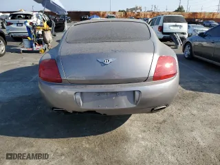 2007 Bentley Continental GT with VIN SCBCR73W77C049977, listed as a Copart auction lot 62533184 with 0 mi miles and Salvage Title. Bid and sale history available at carsss.com. Image 6.