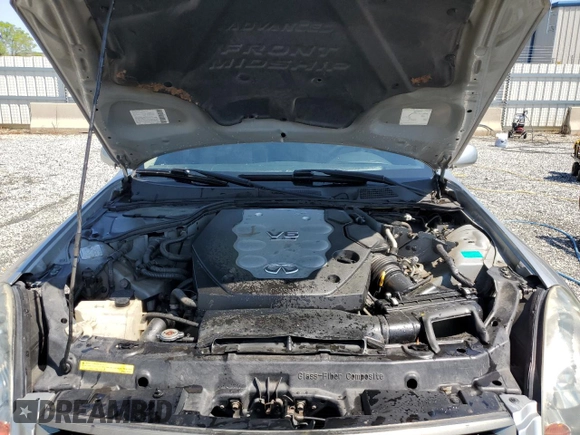 2005 Infiniti G35 with VIN JNKCV51F15M303608, listed as a Copart auction lot 51694325 with 186,375 mi miles and Salvage Title. Bid and sale history available at DreamBid. Image 11.