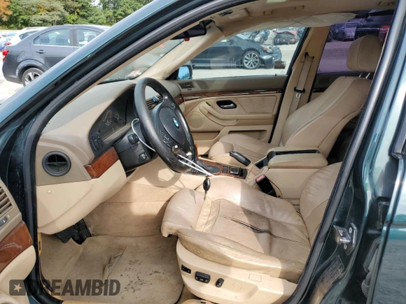 2003 BMW 5 Series 530iA with VIN WBADT63423CK34859, listed as a Copart auction lot 73682894 with 0 mi miles and Clean Title. Bid and sale history available at carsss.com. Image 7.