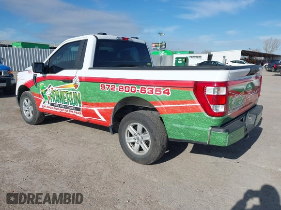 2022 Ford F-150 XL with VIN 1FTMF1CB7NKE00166, listed as a IAAI auction lot 41420402 with 65,941 mi miles. Bid and sale history available at carsss.com. Image 3.