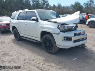 2017 Toyota 4Runner SR5 with VIN JTEBU5JR6H5470941, listed as a IAAI auction lot 41694714 with 120,290 mi miles. Bid and sale history available at carsss.com. Image 1.