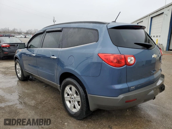 2012 Chevrolet Traverse 1LT with VIN 1GNKRGED1CJ315771, listed as a Copart auction lot 44352535 with 185,871 mi miles and Salvage Title. Bid and sale history available at DreamBid. Image 2.