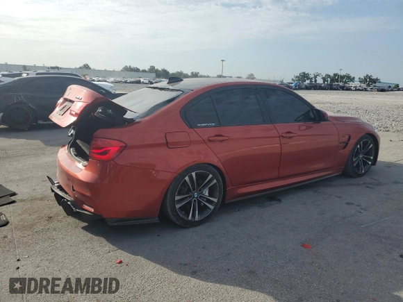 2016 BMW M3 with VIN WBS8M9C52GP967030, listed as a Copart auction lot 57950385 with 77,885 mi miles and Salvage title. Bid and sale history available at DreamBid. Image 3.