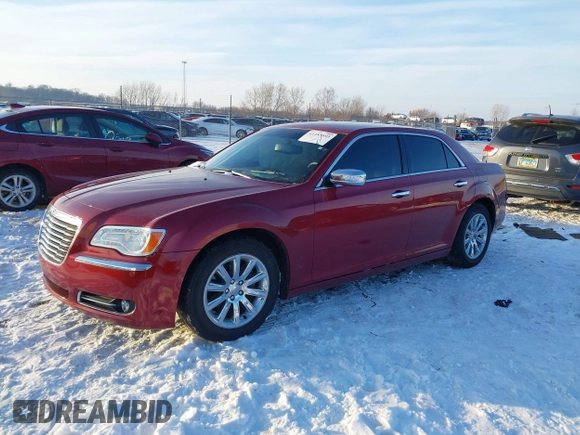 2012 Chrysler 300 Limited with VIN 2C3CCACG0CH205728, listed as a IAAI auction lot 41285693 with 125,204 mi miles. Bid and sale history available at carsss.com. Image 2.