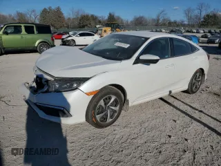 2020 Honda Civic Sedan LX with VIN 19XFC2F62LE004930, listed as a Copart auction lot 46882895 with 136,605 mi miles and Salvage Title. Bid and sale history available at carsss.com. Image 1.