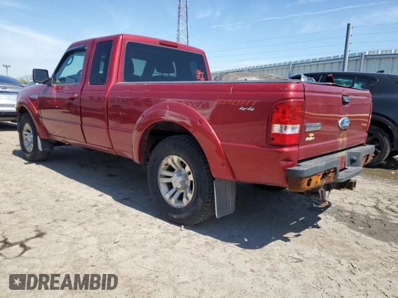 2010 Ford Ranger XLT with VIN 1FTLR4FE9APA23704, listed as a Copart auction lot 54156885 with 109,170 mi miles and Salvage title. Bid and sale history available at DreamBid. Image 2.