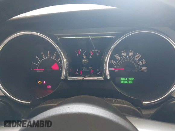 2006 Ford Mustang GT Deluxe with VIN 1ZVFT82H065209069, listed as a IAAI auction lot 42502876 with 96,416 mi miles and . Bid and sale history available at DreamBid. Image 7.