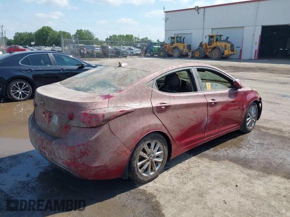 2015 Hyundai Elantra SE z VIN 5NPDH4AE1FH599305, wystawiony jako IAAI lot #42082653 z przebiegiem Nie podano mil oraz . Historia ofert i sprzedaży dostępna na DreamBid. Obrazek 4.
