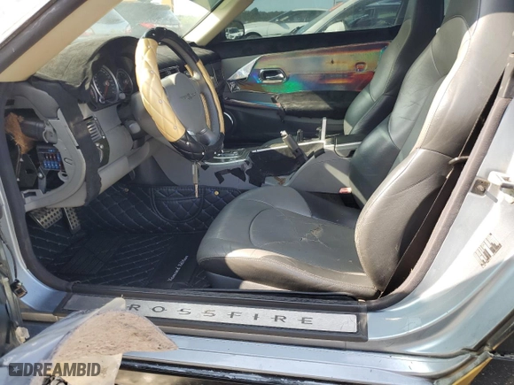 2005 Chrysler Crossfire Limited with VIN 1C3AN69L05X035386, listed as a Copart auction lot 70837984 with 36500 miles and Clean Title. Bid and sale history available at carsss.com. Image 7.