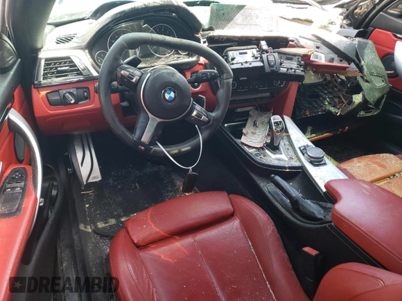2015 BMW 4 Series 435i with VIN WBA3R1C57FK195783, listed as a Copart auction lot 54569625 with 121,074 mi miles and Clean Title. Bid and sale history available at carsss.com. Image 8.