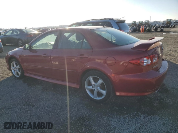 2005 Mazda 6 Sport S with VIN 1YVHP80D755M17362, listed as a Copart auction lot 86818954 with 87,962 mi miles and Clean Title. Bid and sale history available at DreamBid. Image 2.