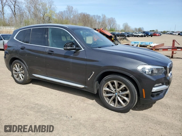 2019 BMW X3 xDrive30i with VIN 5UXTR9C52KLE18111, listed as a Copart auction lot 54522805 with 98,927 mi miles and Clean Title. Bid and sale history available at DreamBid. Image 4.