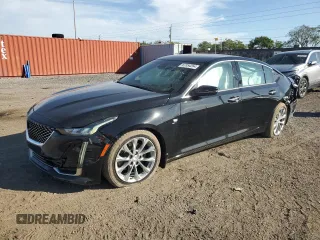 2021 Cadillac CT5 Premium Luxury with VIN 1G6DN5RK2M0108486, listed as a Copart auction lot 87354264 with 39,695 mi miles and Salvage Title. Bid and sale history available at carsss.com. Image 1.
