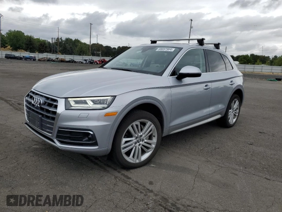 2018 Audi Q5 Prestige with VIN WA1CNAFYXJ2087049, listed as a Copart auction lot 68697904 with 37,196 mi miles and Salvage Title. Bid and sale history available at carsss.com. Image 1.
