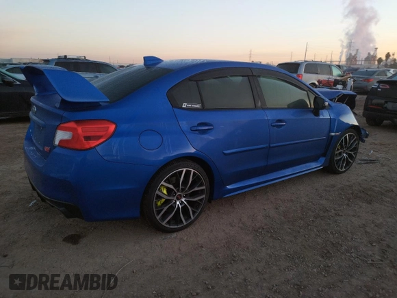 2021 Subaru WRX STI with VIN JF1VA2S65M9821649, listed as a Copart auction lot 35917823 with 14,842 mi miles. Bid and sale history available at carsss.com. Image 3.