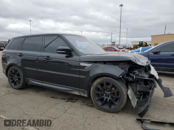 2017 Land Rover Range Rover Sport HSE with VIN SALWR2FK1HA673690, listed as a Copart auction lot 50484525 with 123,544 mi miles and Salvage Title. Bid and sale history available at carsss.com. Image 4.