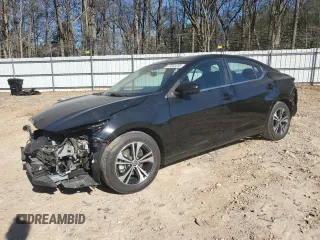 2022 Nissan Sentra SV with VIN 3N1AB8CV7NY316306, listed as a Copart auction lot 47301205 with 52,171 mi miles and Salvage Title. Bid and sale history available at carsss.com. Image 1.