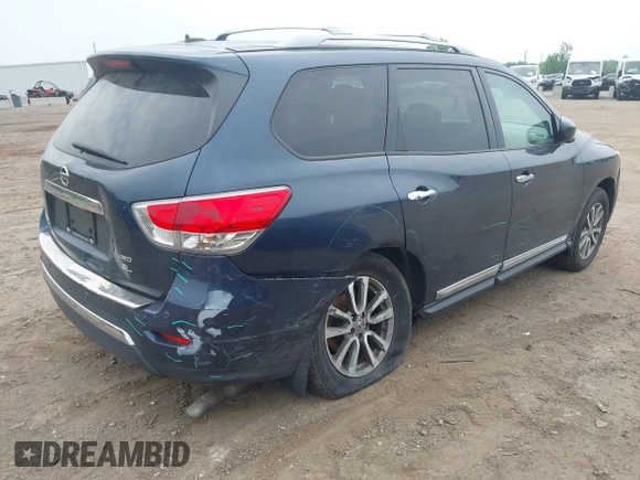 2014 Nissan Pathfinder SV with VIN 5N1AR2MM6EC684928, listed as a IAAI auction lot 42502135 with 46,029 mi miles and . Bid and sale history available at DreamBid. Image 4.