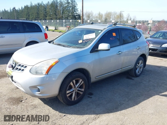 2013 Nissan Rogue SL with VIN JN8AS5MV6DW617850, listed as a IAAI auction lot 41966161 with 158,674 mi miles and . Bid and sale history available at DreamBid. Image 2.