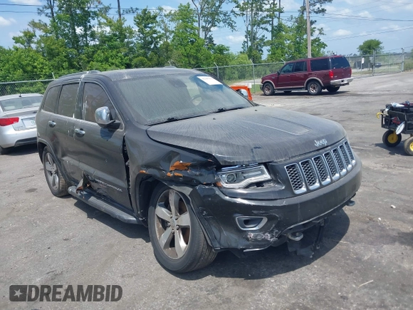 2015 Jeep Grand Cherokee Overland with VIN 1C4RJFCT9FC859740, listed as a IAAI auction lot 42187933 with 231,481 mi miles. Bid and sale history available at carsss.com. Image 1.