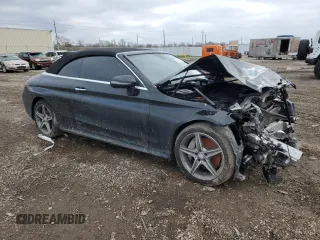 2017 Mercedes-Benz C 300 with VIN WDDWK4JB0HF498145, listed as a Copart auction lot 46093645 with 64,991 mi miles and Salvage Title. Bid and sale history available at DreamBid. Image 4.
