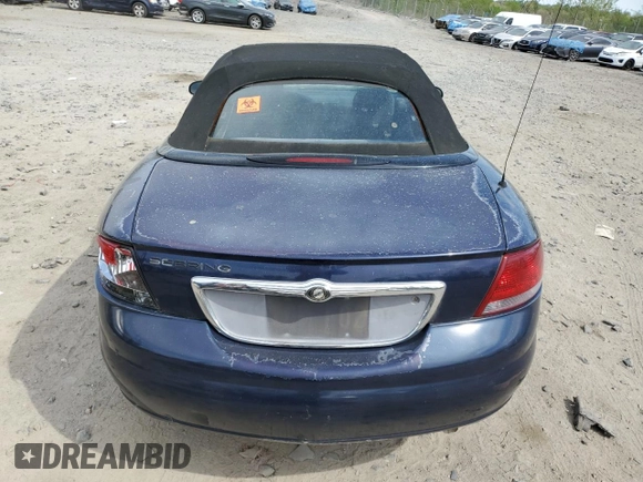 2005 Chrysler Sebring with VIN 1C3EL45R25N638552, listed as a Copart auction lot 53833645 with 160,009 mi miles and Salvage title. Bid and sale history available at DreamBid. Image 6.