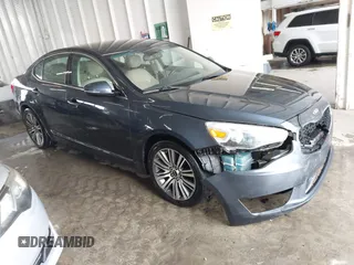 2014 Kia Cadenza Premium with VIN KNALN4D71E5167116, listed as a IAAI auction lot 41624305 with 194,100 mi miles. Bid and sale history available at carsss.com. Image 1.
