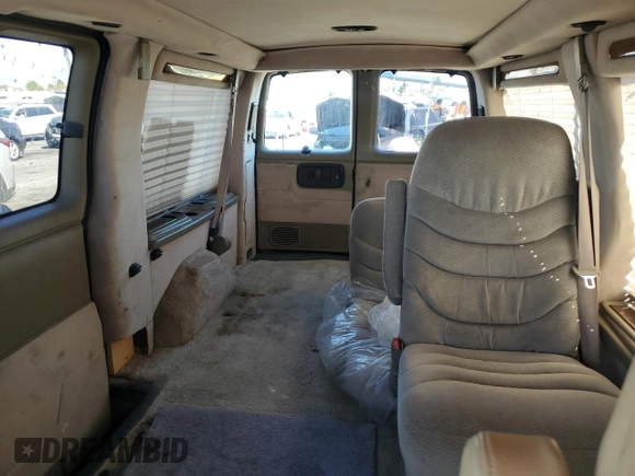 2000 Chevrolet Express Cargo Van w/YF7 with VIN 1GBFG15R3Y1178997, listed as a Copart auction lot 77407294 with 0 mi miles and Salvage Title. Bid and sale history available at carsss.com. Image 10.