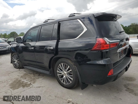2019 Lexus LX 570 with VIN JTJHY7AX1K4289351, listed as a Copart auction lot 58473065 with 95,463 mi miles and Salvage title. Bid and sale history available at DreamBid. Image 2.