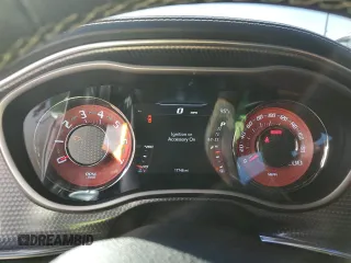 2021 Dodge Challenger SRT Hellcat with VIN 2C3CDZC94MH623112, listed as a Copart auction lot 45858015 with 17,748 mi miles and Salvage Title. Bid and sale history available at DreamBid. Image 9.