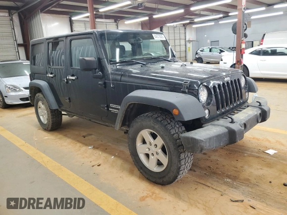 2016 Jeep Wrangler Unlimited Sport with VIN 1C4HJWDG5GL113011, listed as a Copart auction lot 64373505 with Not provided miles and Clean title. Bid and sale history available at DreamBid. Image 4.