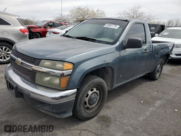 2006 Chevrolet Colorado LS z VIN 1GCCS148X68256976, wystawiony jako Copart lot #49997775 z przebiegiem 186 062 mil mil oraz Szkoda całkowita • Salvage title. Historia ofert i sprzedaży dostępna na DreamBid. Obrazek 1.