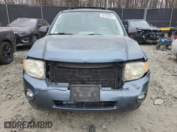 2011 Ford Escape Hybrid with VIN 1FMCU5K32BKB75536, listed as a Copart auction lot 49109355 with 120,620 mi miles and Salvage title. Bid and sale history available at DreamBid. Image 5.