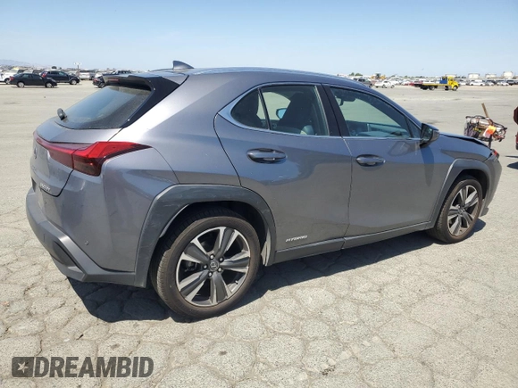 2019 Lexus UX 250h с VIN JTHU9JBHXK2017345, выставлен на аукционе Copart как лот 58538445 с пробегом 43 390 миль миль и Списание • Salvage title. История ставок и продаж доступна на DreamBid. Изображение 3.