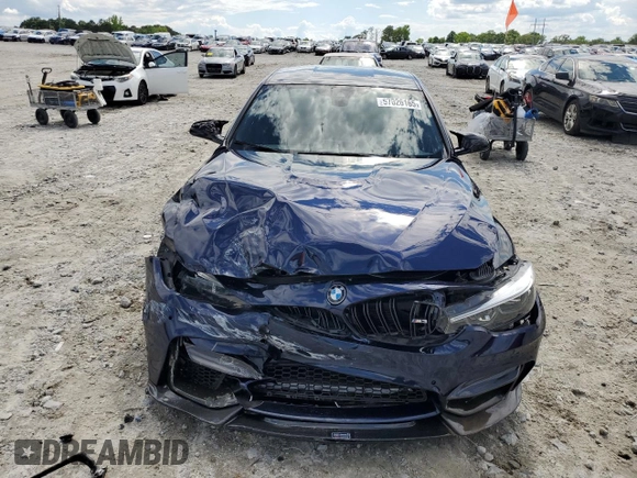 2018 BMW M3 z VIN WBS8M9C59J5J79848, wystawiony jako Copart lot #57026165 z przebiegiem Nie podano mil oraz Szkoda całkowita • Salvage title. Historia ofert i sprzedaży dostępna na DreamBid. Obrazek 5.