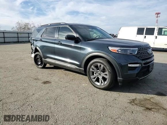 2023 Ford Explorer XLT with VIN 1FMSK7DH3PGA95078, listed as a Copart auction lot 43960065 with 20,344 mi miles and Salvage Title. Bid and sale history available at carsss.com. Image 11.