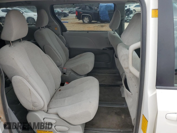 2012 Toyota Sienna LE with VIN 5TDJK3DC0CS043968, listed as a Copart auction lot 45854755 with 166,196 mi miles and Salvage Title. Bid and sale history available at carsss.com. Image 11.